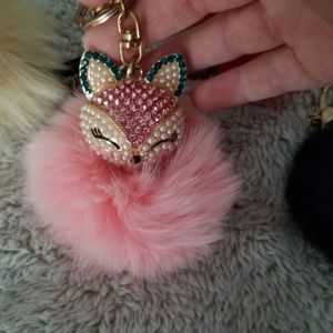 Purse puff bag charms